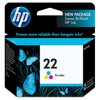 HP 22 Tricolor Inkjet Print Cartridge